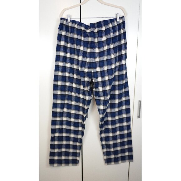 NWT Men's Denver Hayes Blue & White Plaid Pyjama Pants - Picture 4 of 4
